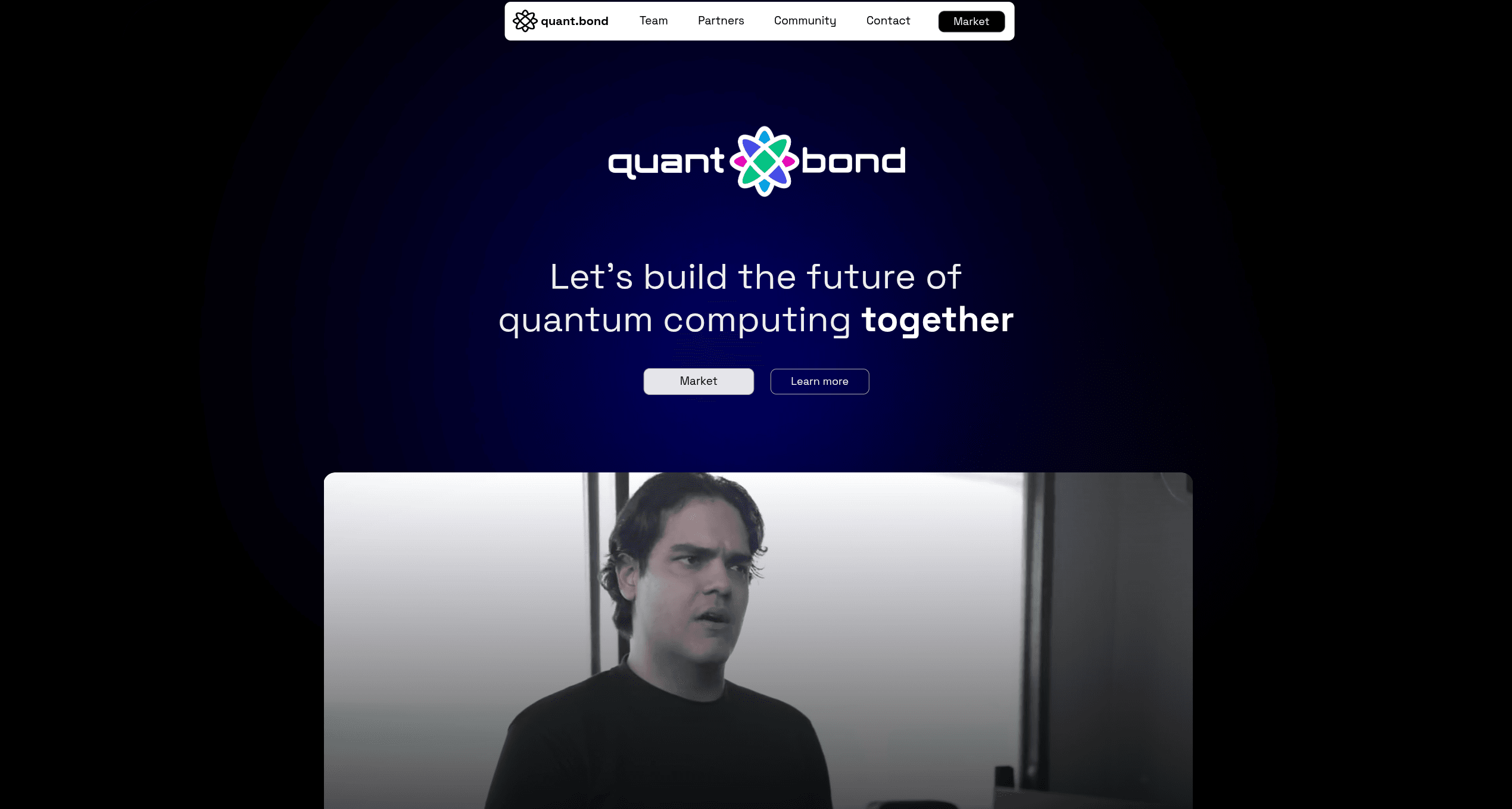 Homepage preview of Quant.bond