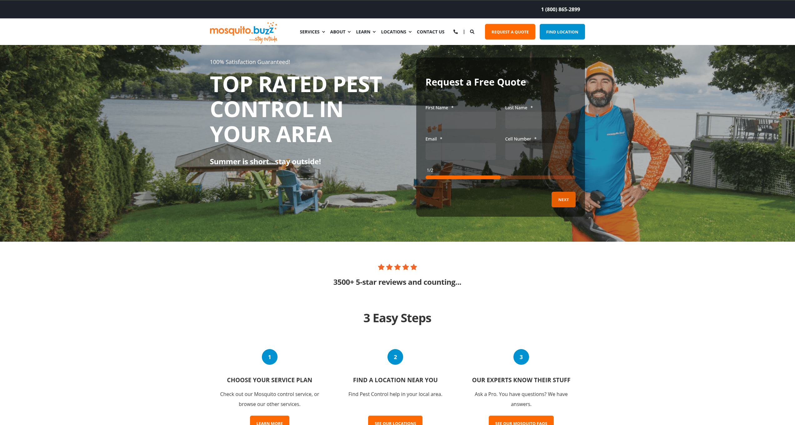 Homepage preview of Mosquito.buzz